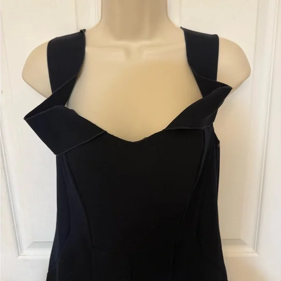 NWT Topshop Black Sleeveless V-Neck Wide Leg Jumpsuit Size 6 Small - Picture 6 of 6